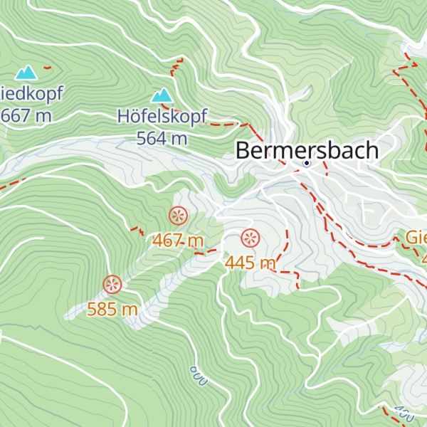 Map of Hütte am Tretbecken
