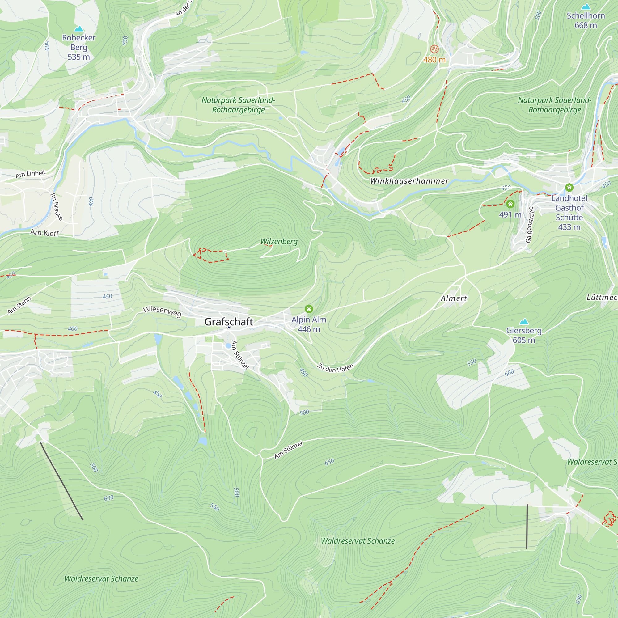 Alpin Alm map