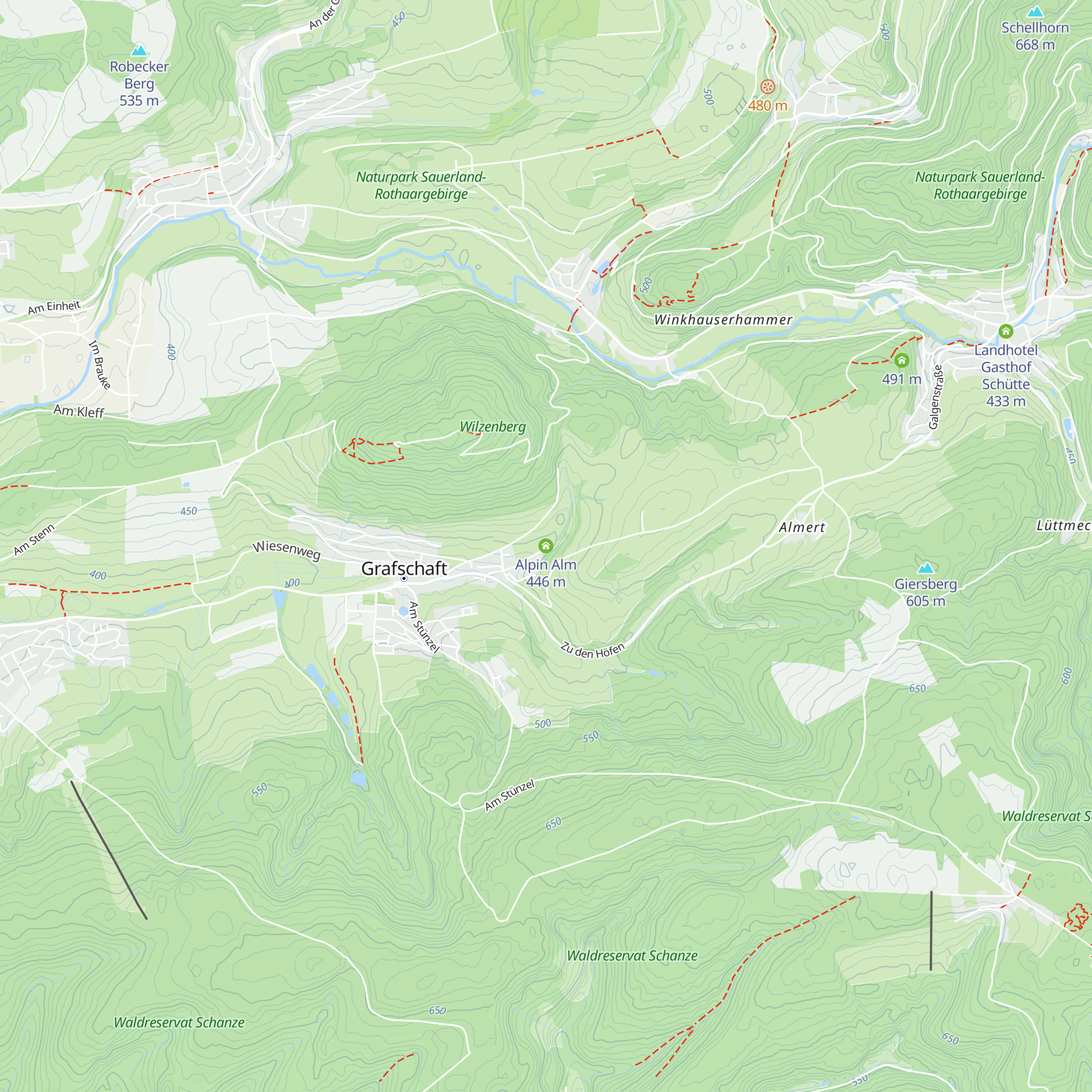Alpin Alm map