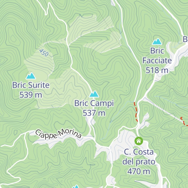 Map of Bric Campi
