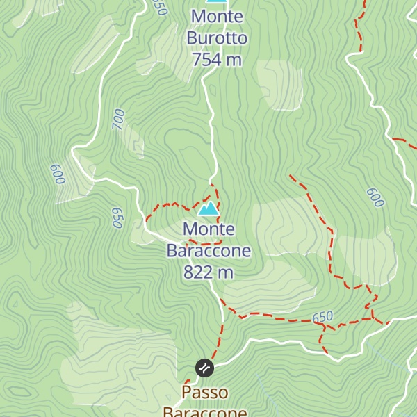 Map of Monte Baraccone