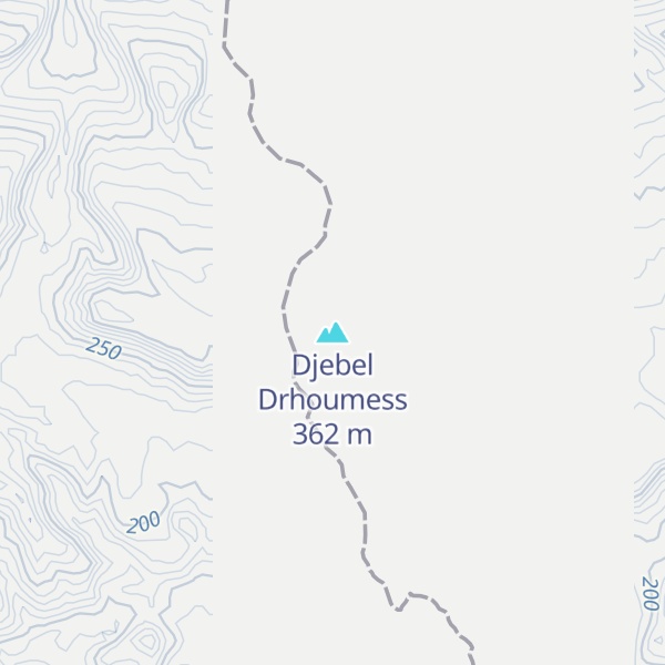 Map of Djebel Drhoumess