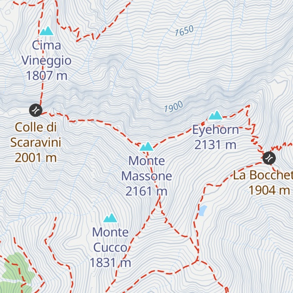 Map of Monte Massone