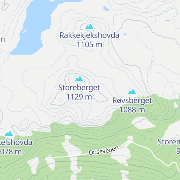 Map of Hesten og salen