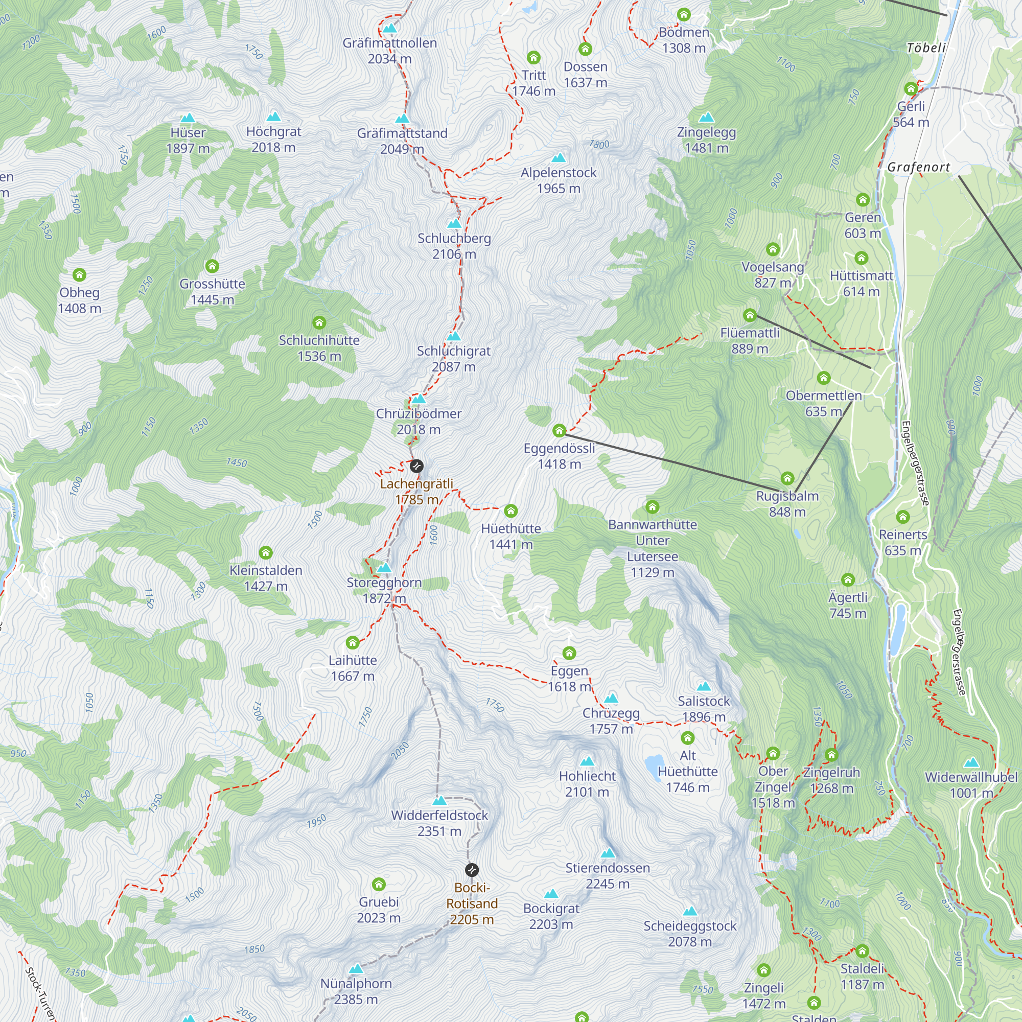 Hüethütte map