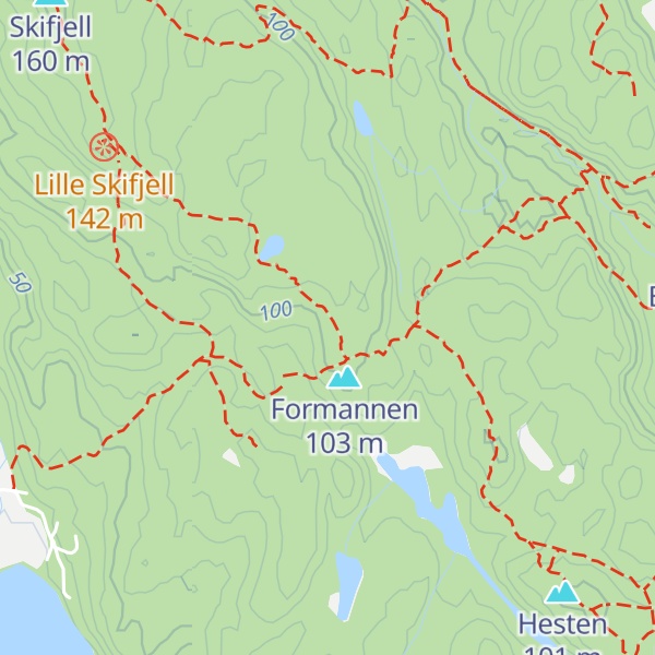 Map of Brudestolen