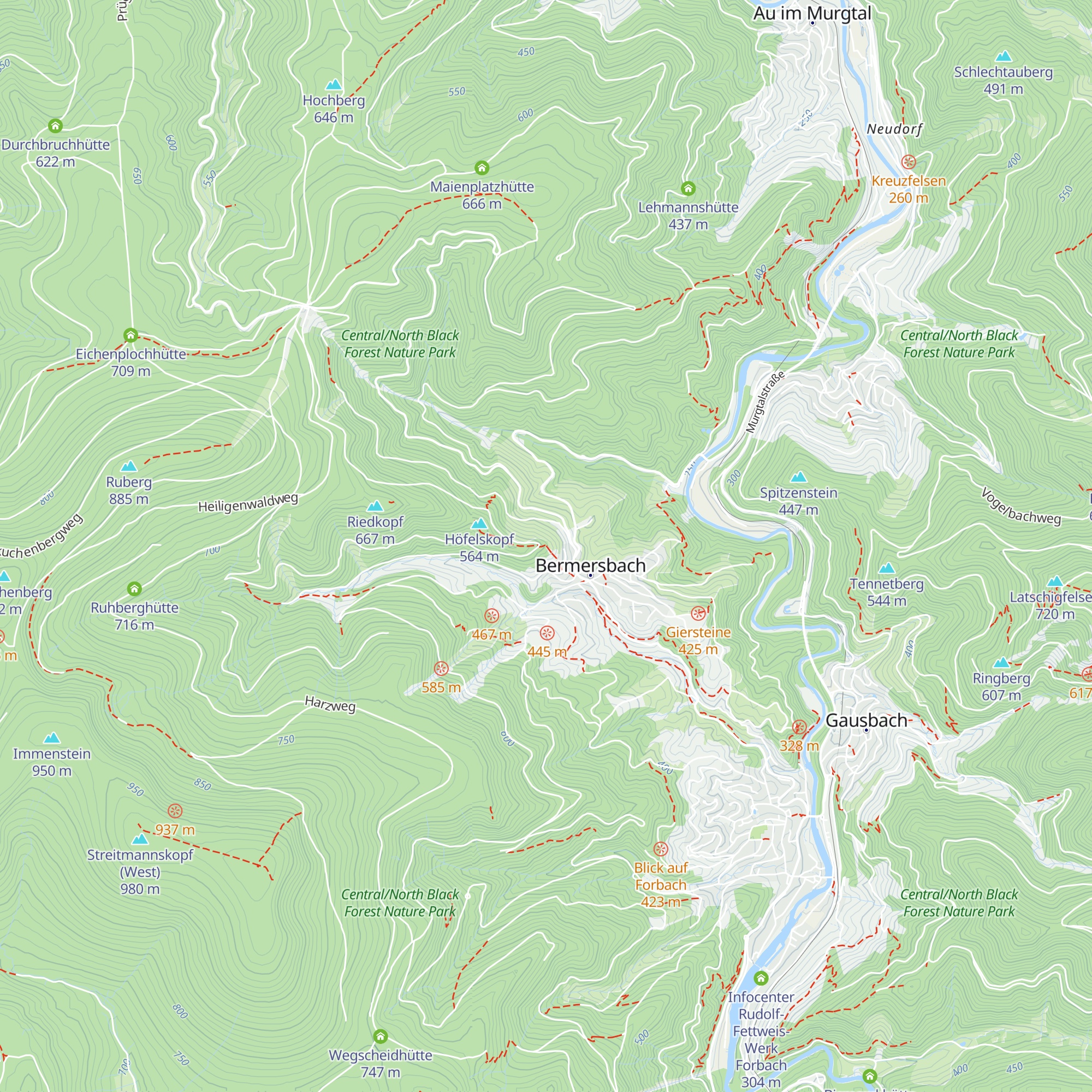 Höfelskopfhütte map