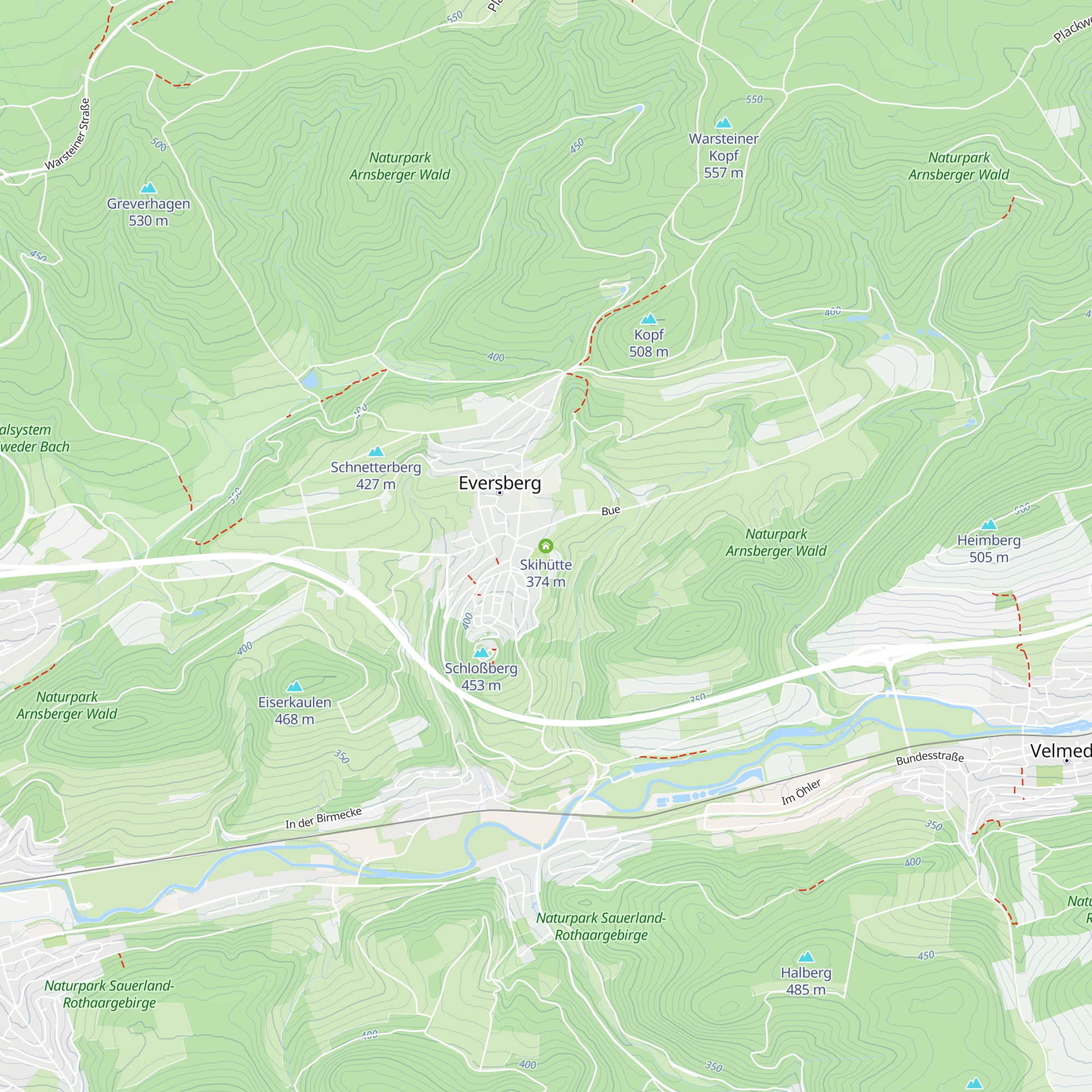 Skihütte map