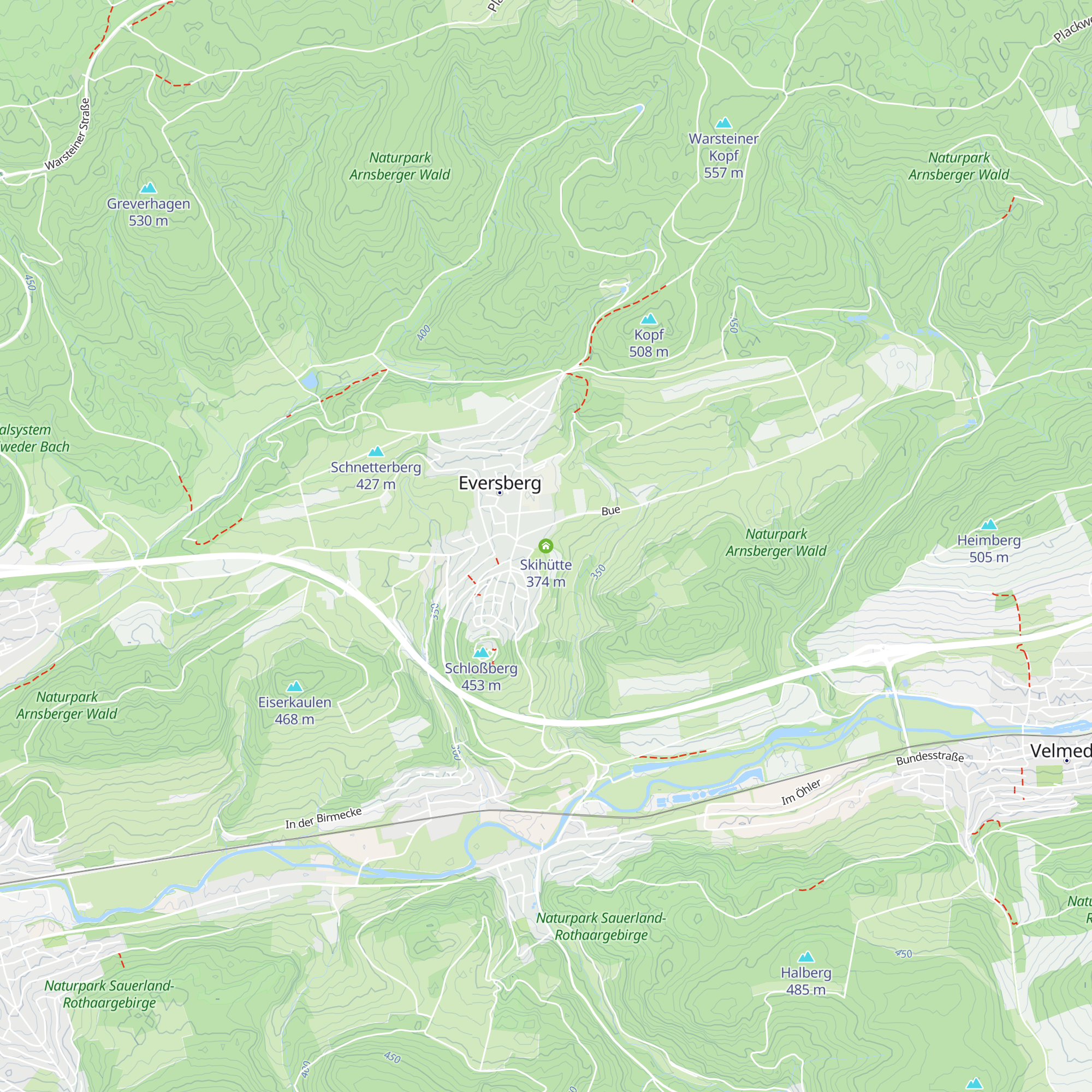 Skihütte map