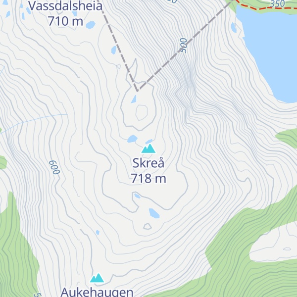 Map of Skreå