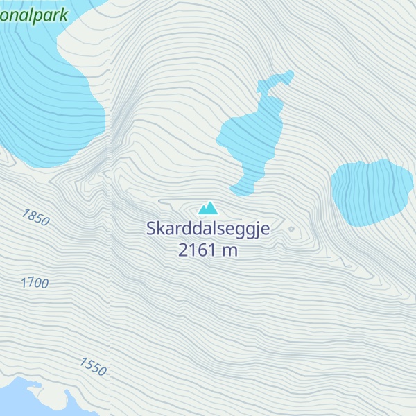 Map of Skarddalseggje