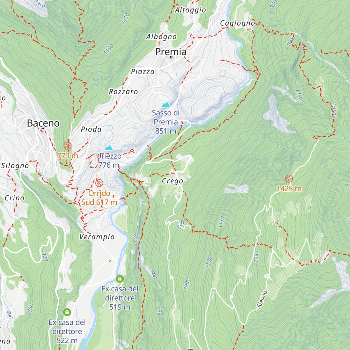 Rifugio Monte Zeus map