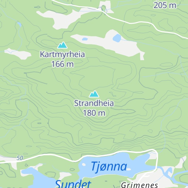 Map of Strandheia