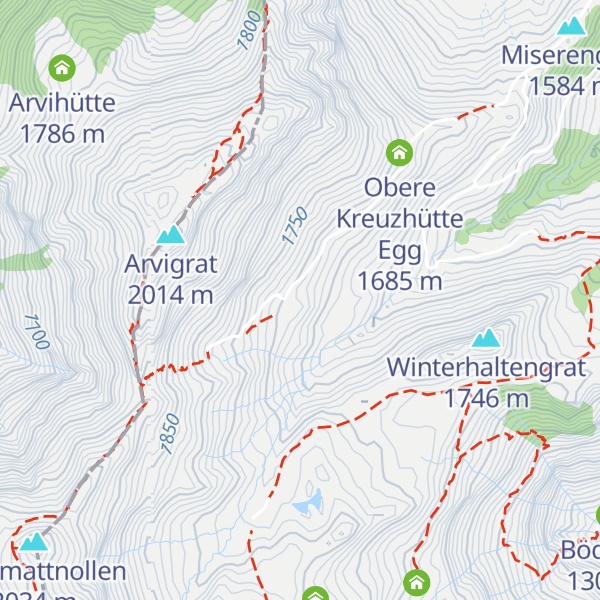 Map of Schällenfluehütte