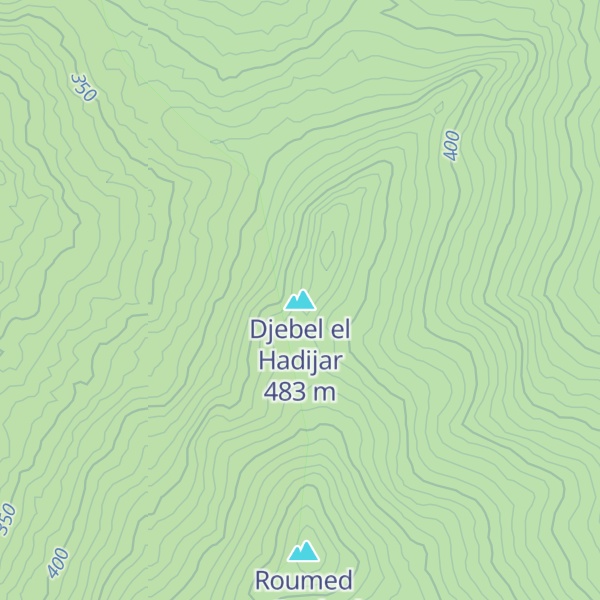 Map of Djebel el Hadijar