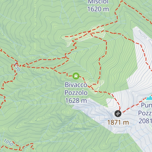 Map of Bivacco Pozzolo