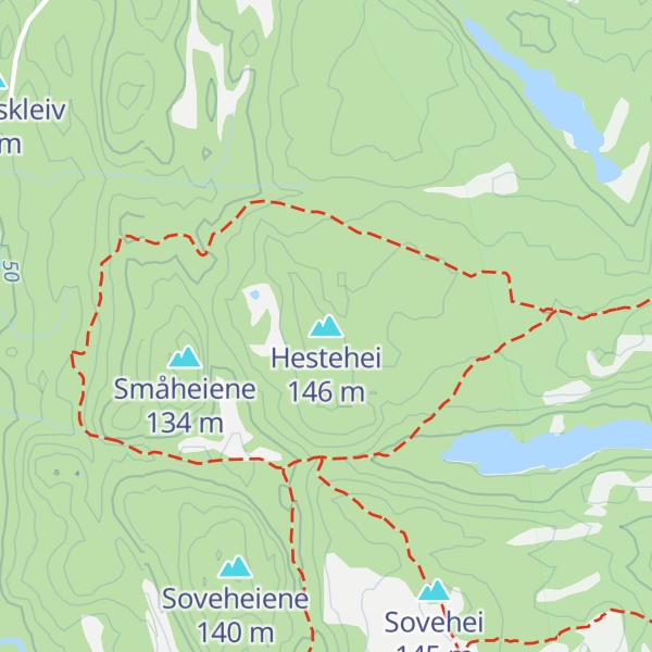 Map of Hestehei