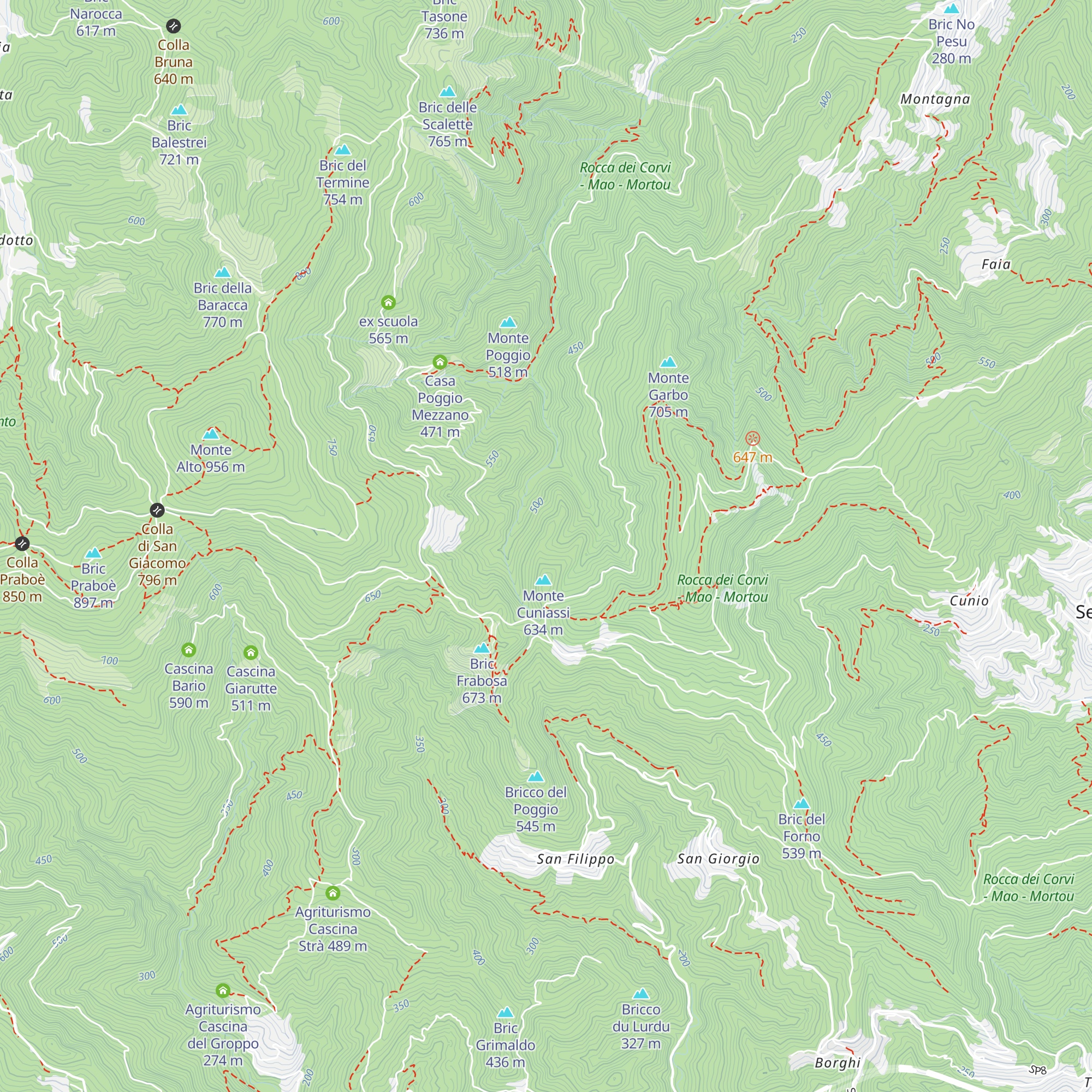 B&B A cà di Foi map