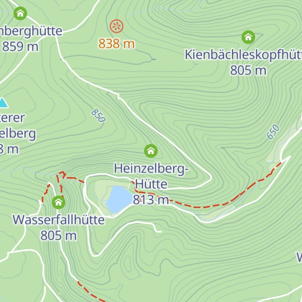 Map of Heinzelberg-Hütte
