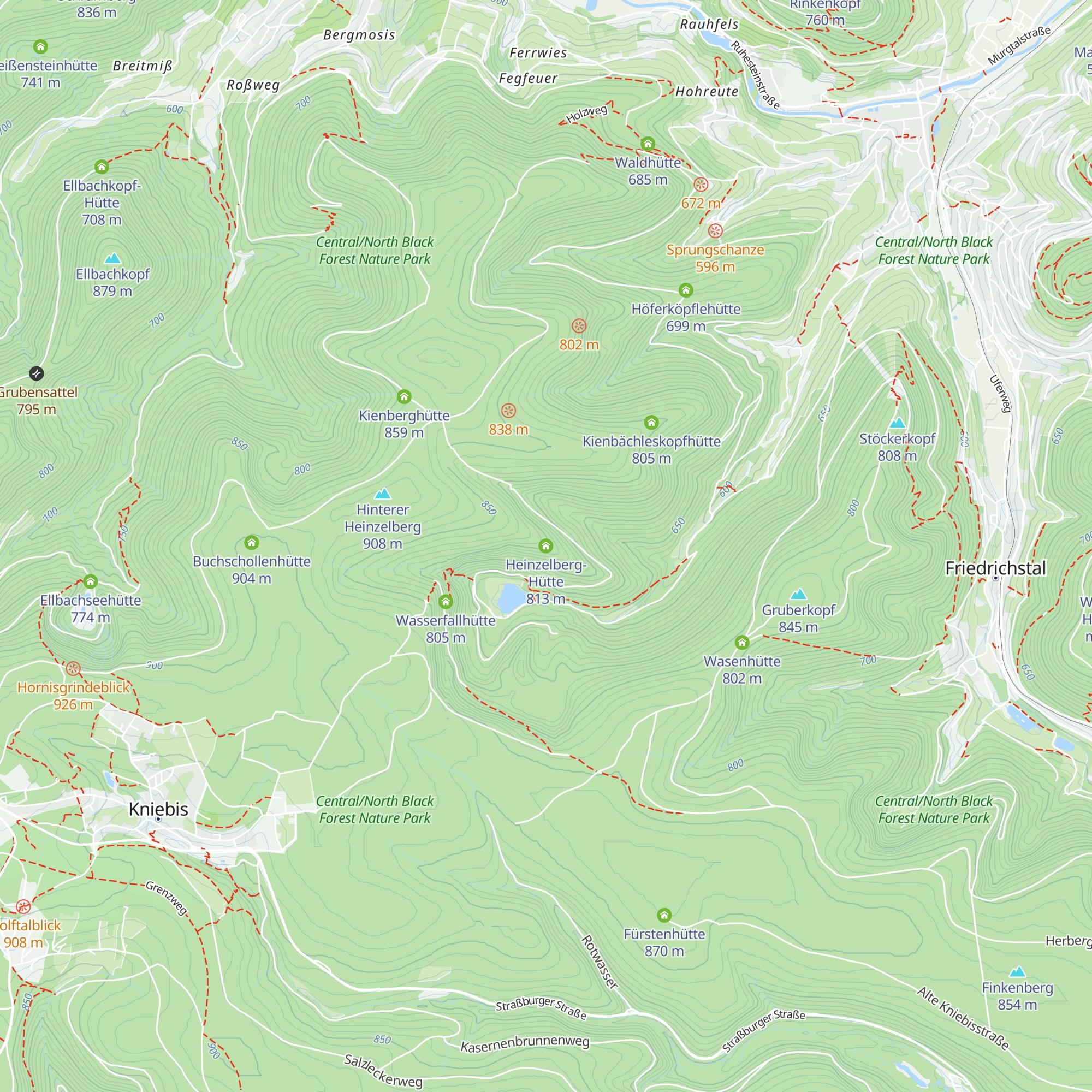 Heinzelberg-Hütte map
