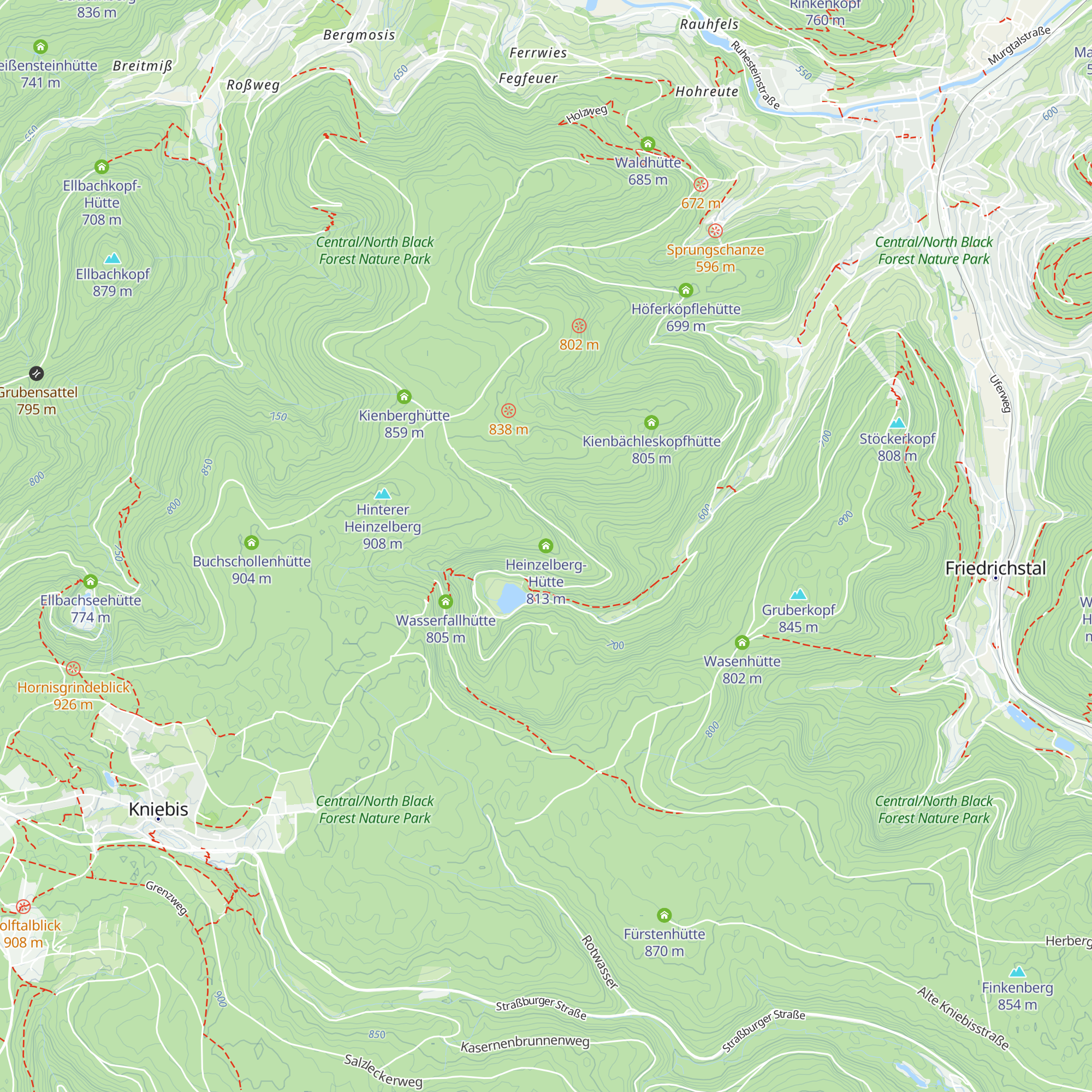 Heinzelberg-Hütte map