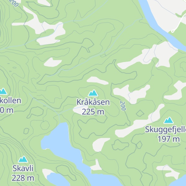 Map of Kråkåsen