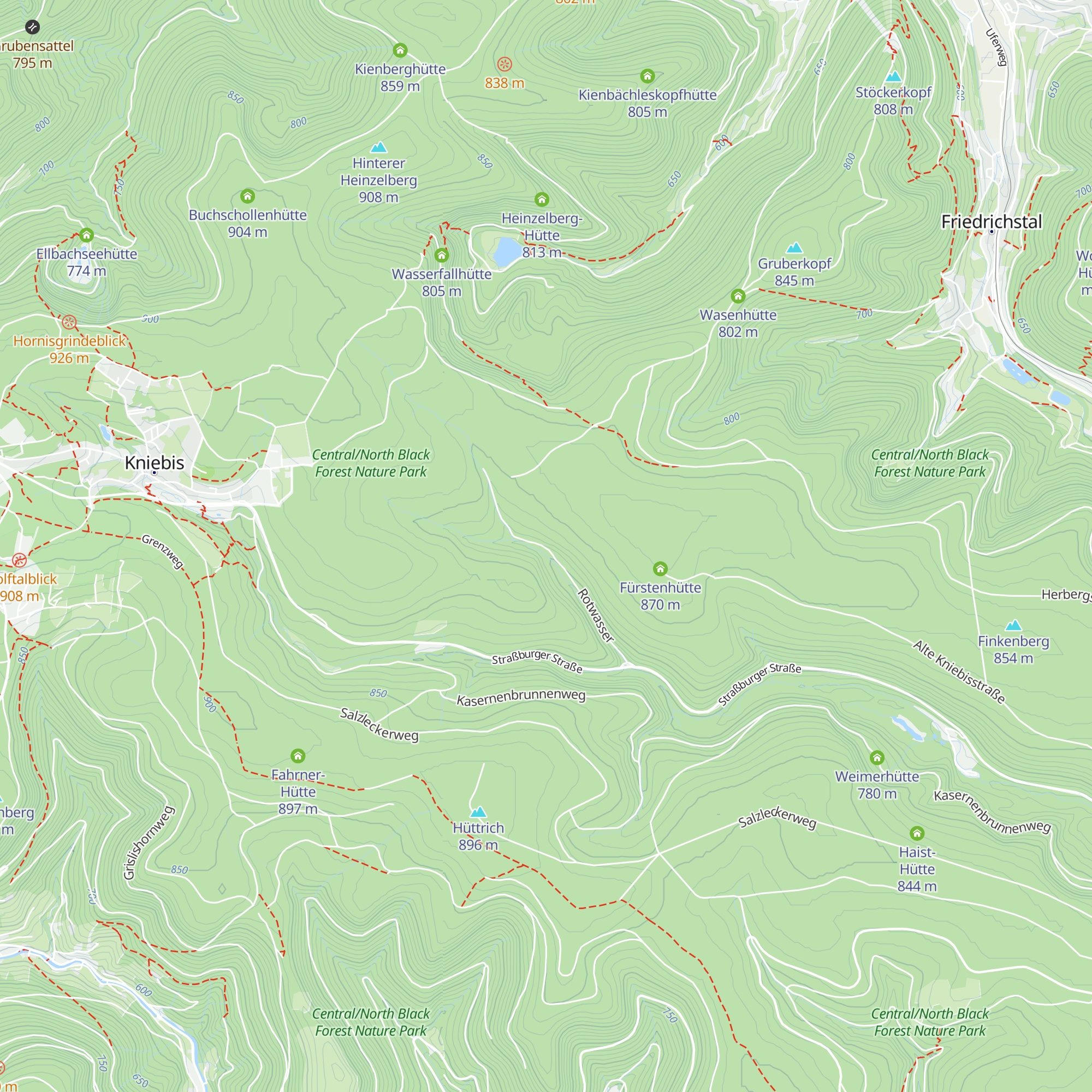 Rotwasser Hütte map