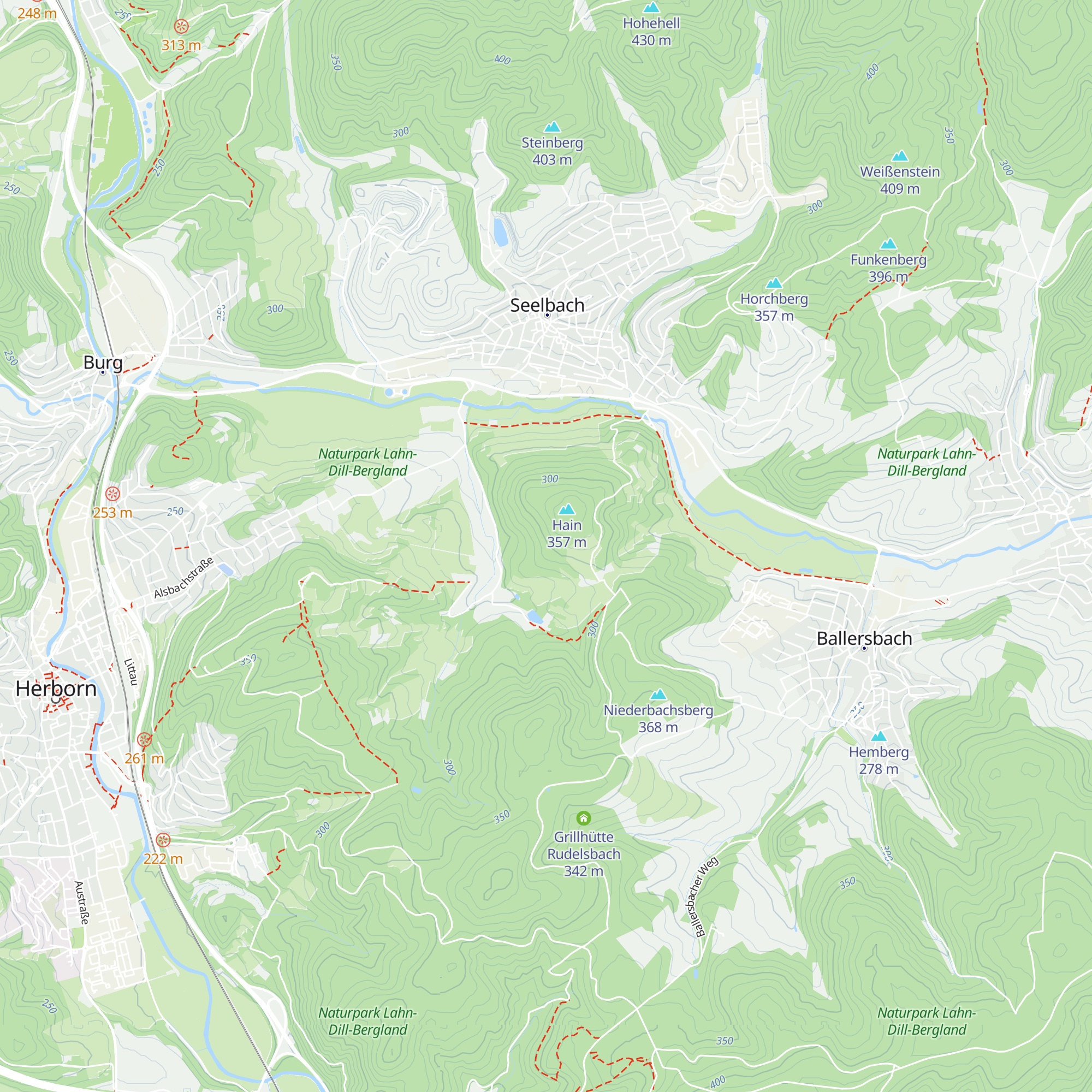 Grillhütte Herbornseelbach map