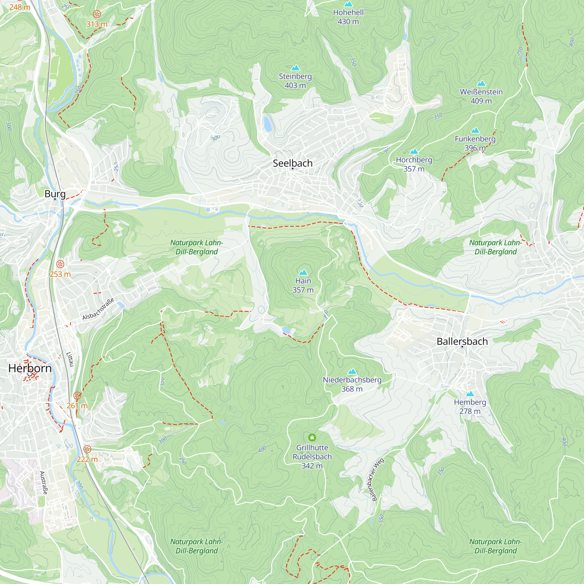 Grillhütte Herbornseelbach map