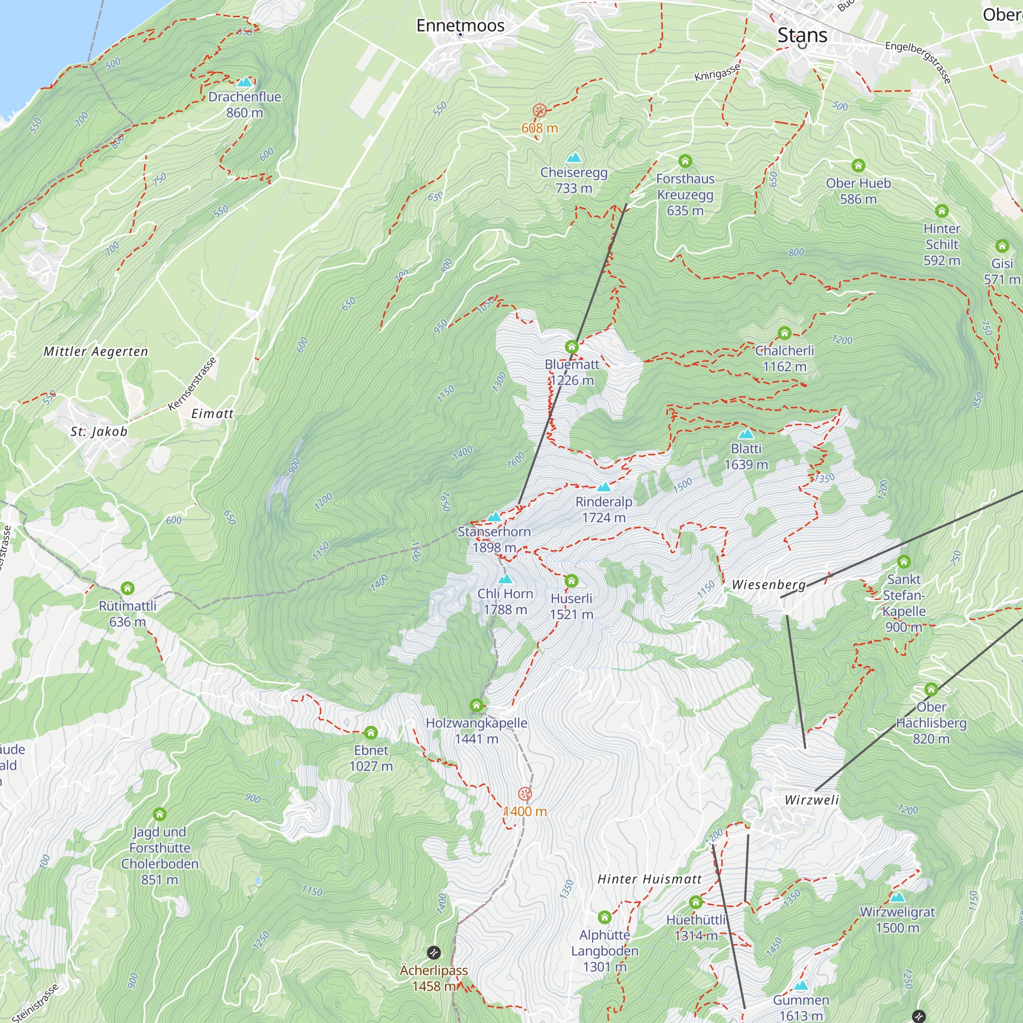 Heidihaus map