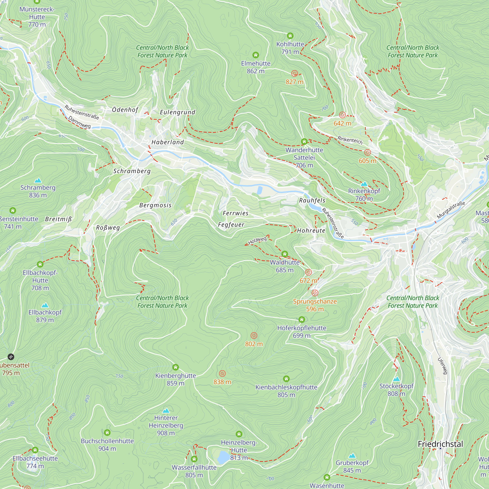 Fegfeuerhütte map