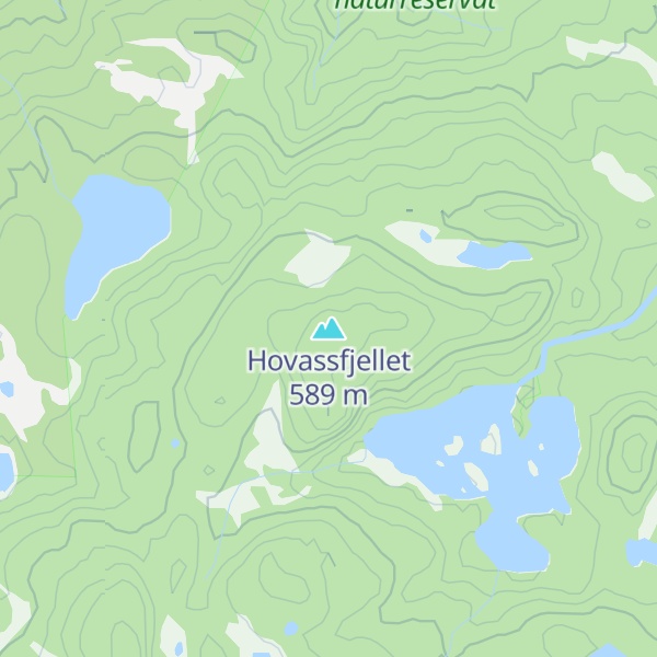 Map of Hovassfjellet