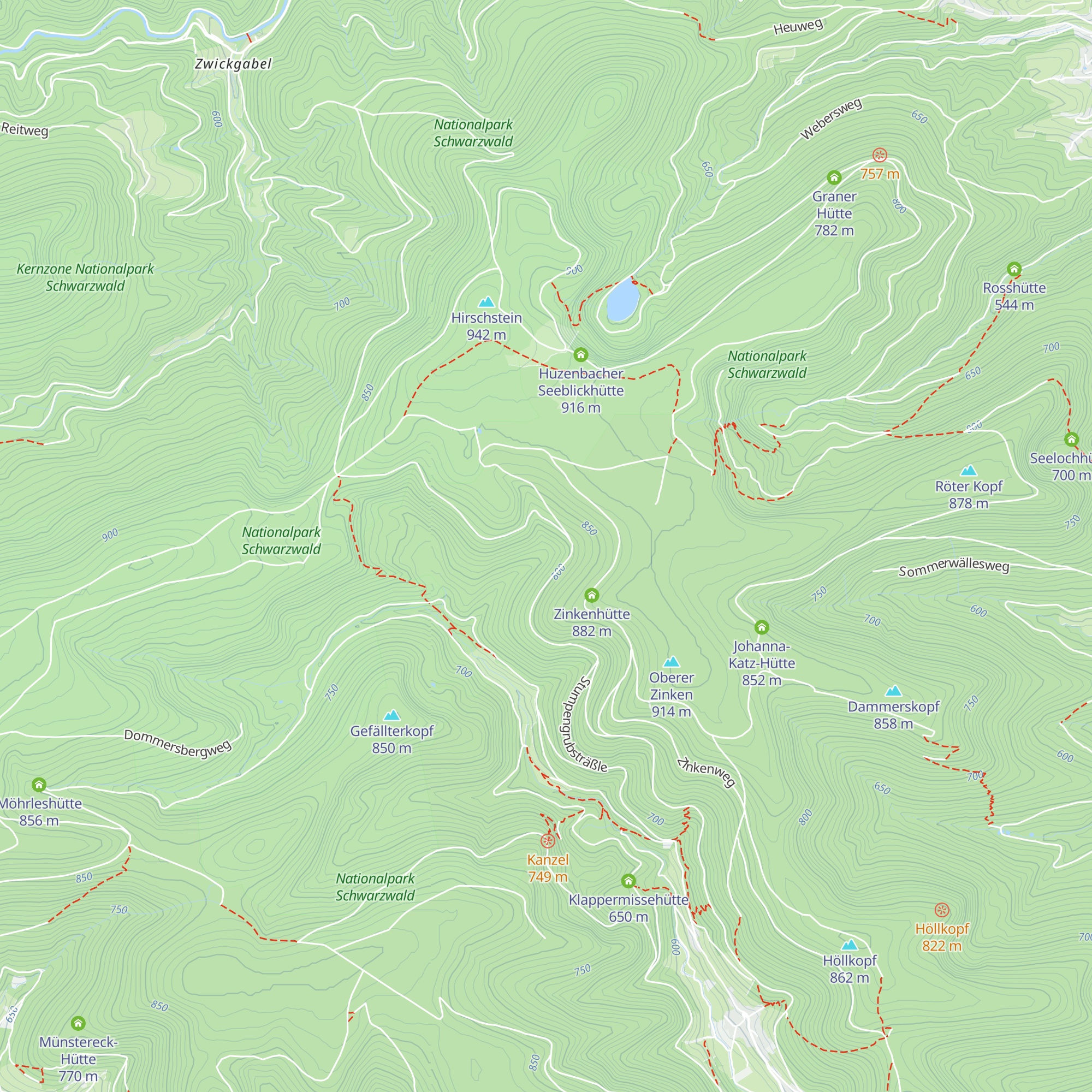 Dietersbronnenhütte map