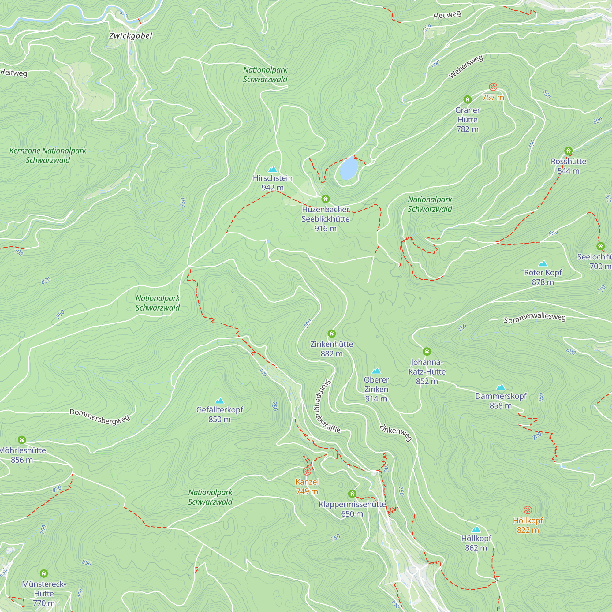 Dietersbronnenhütte map