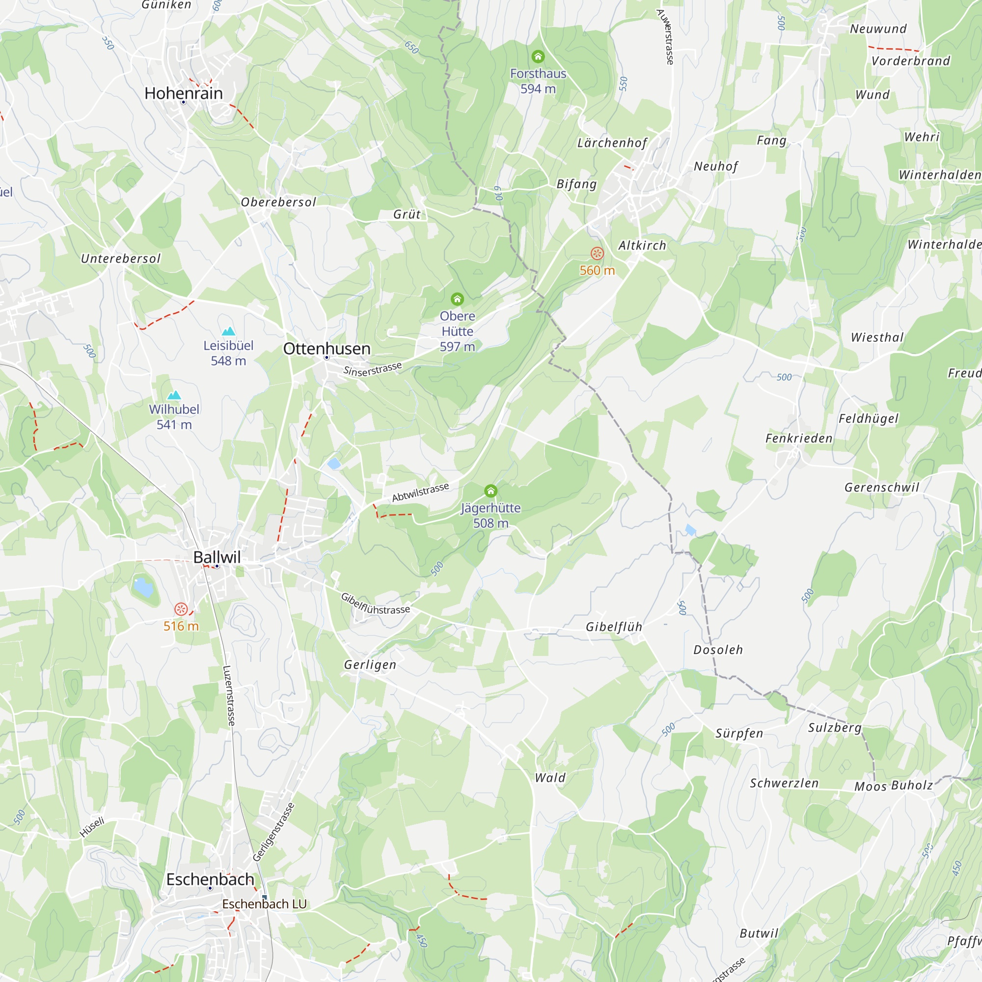 Jägerhütte map