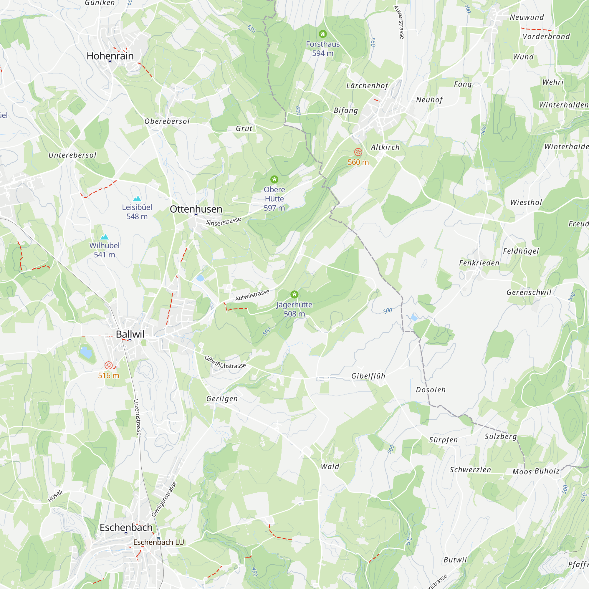 Jägerhütte map