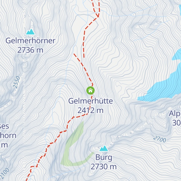 Map of Gelmerhütte