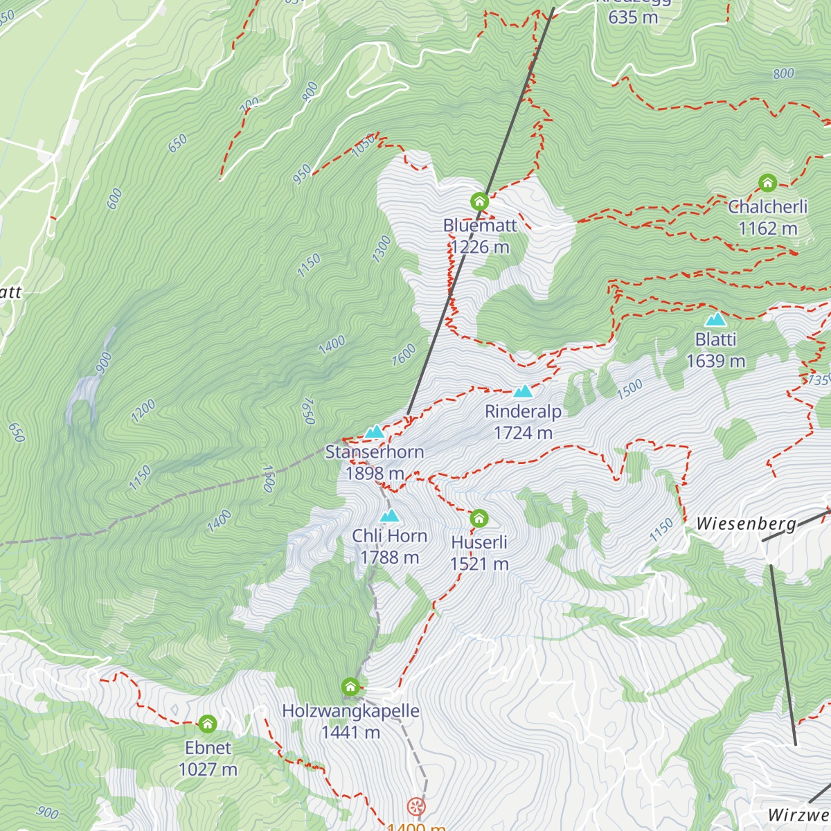 Stanserhorn map