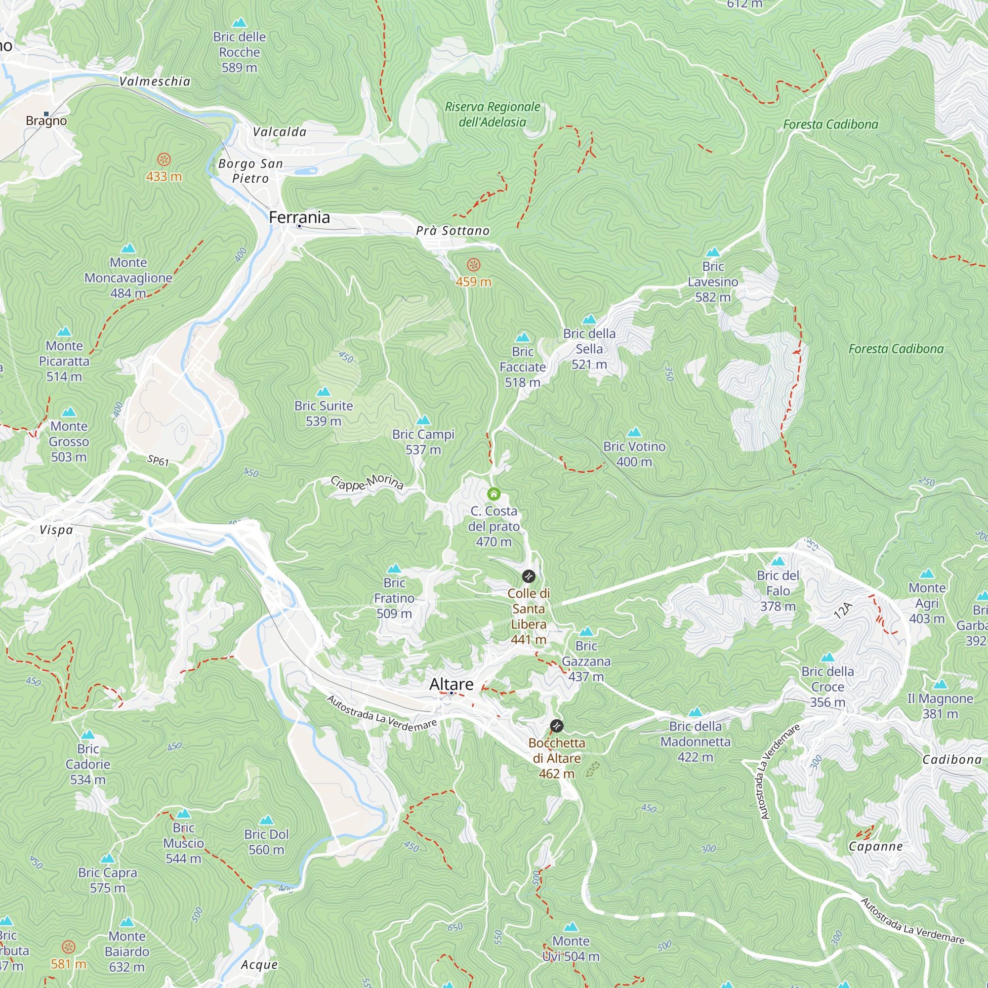 C. Costa del prato map