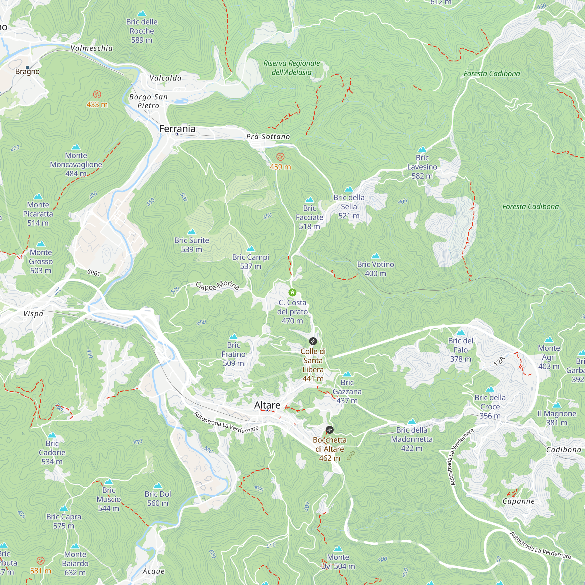 C. Costa del prato map
