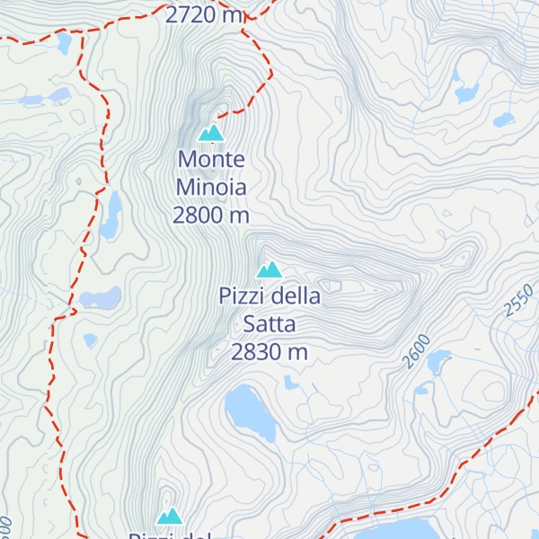 Map of Pizzi della Satta
