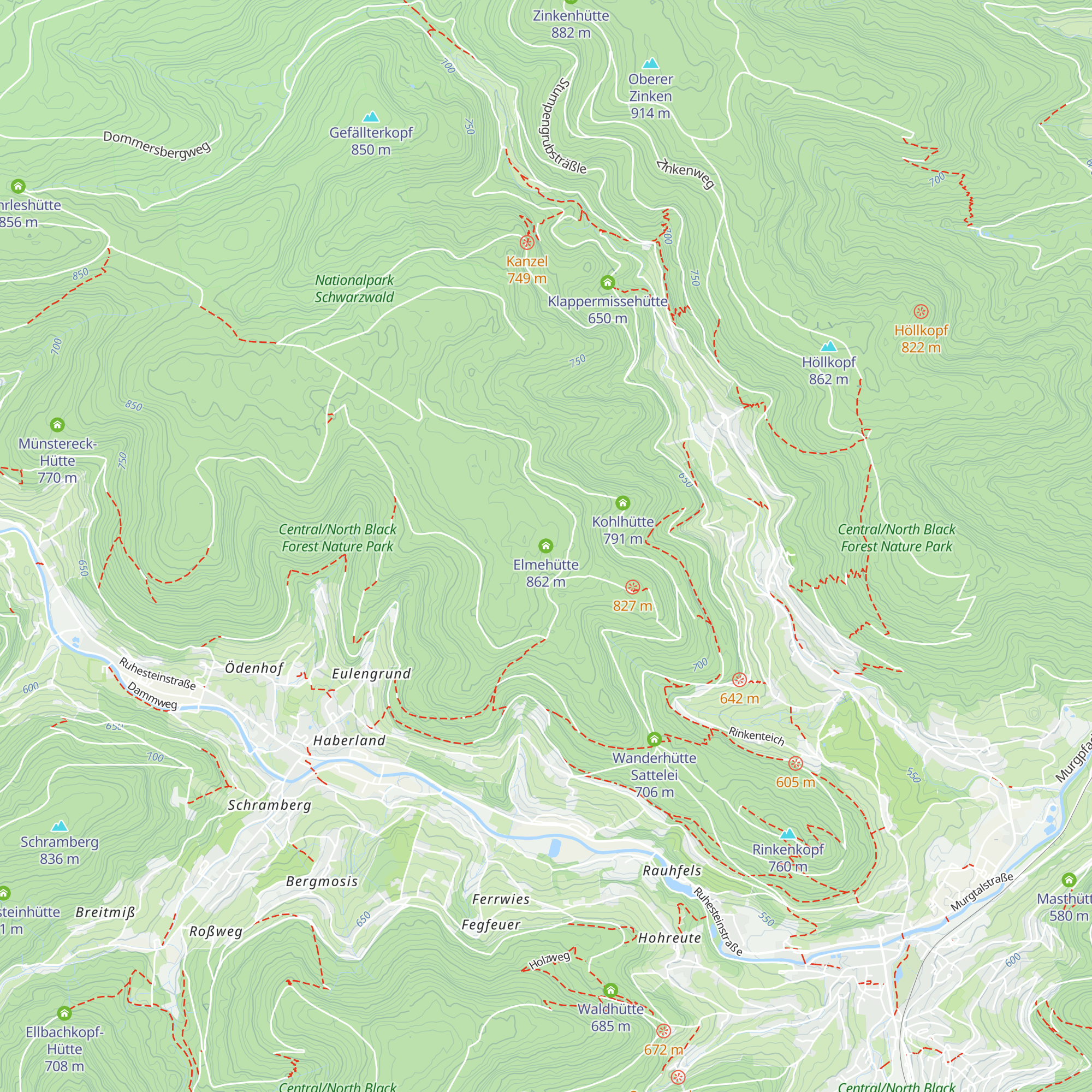 Elmehütte map