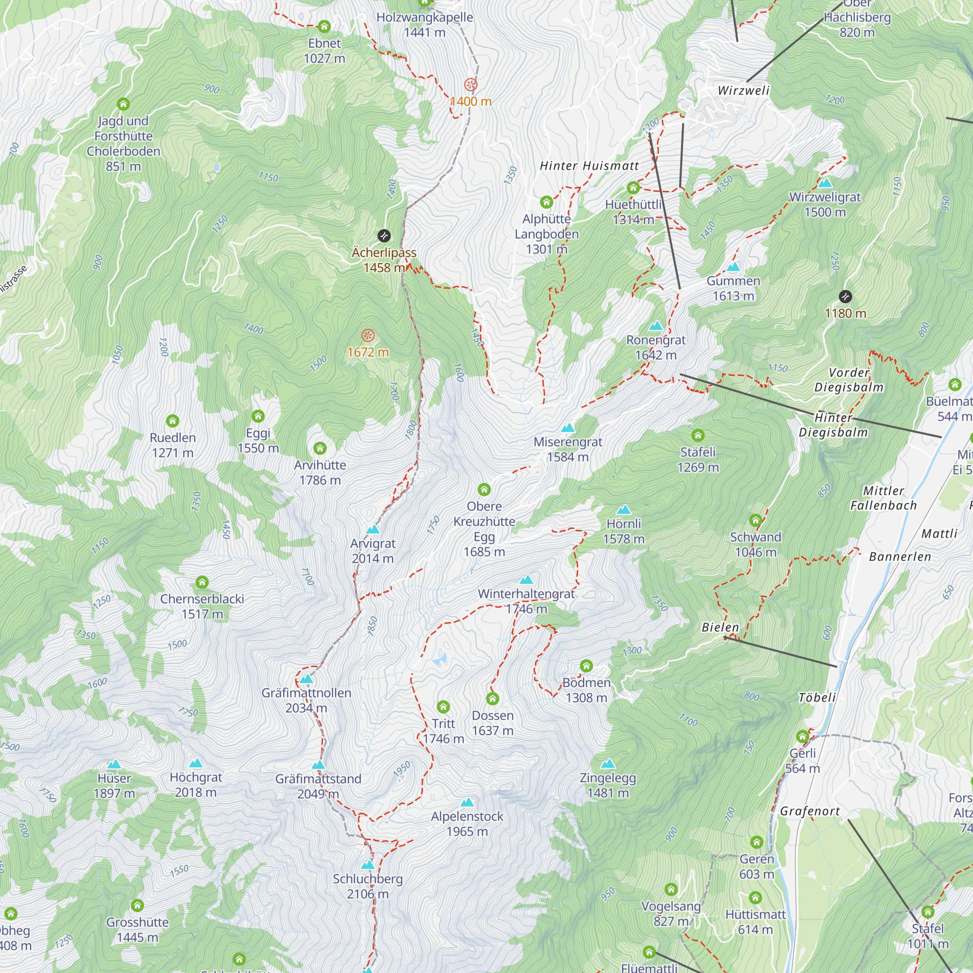 Langbodenhütte map