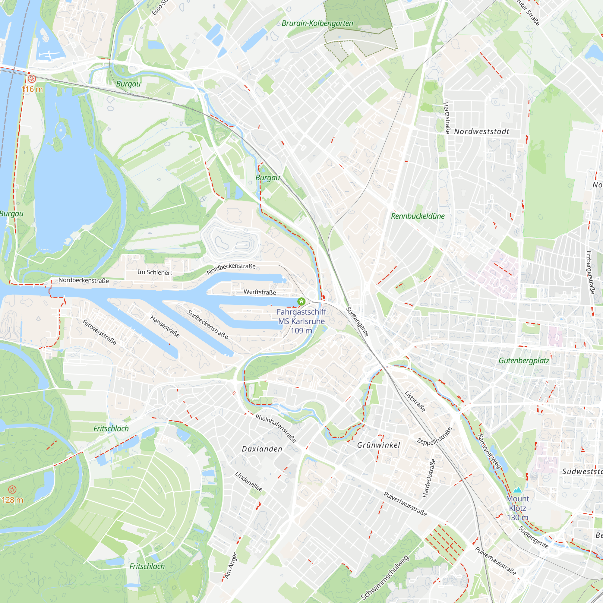 Fahrgastschiff MS Karlsruhe map