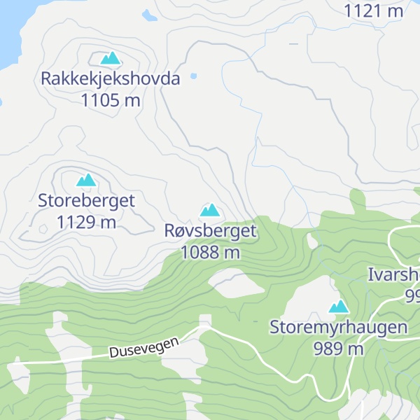 Map of Røvsberget