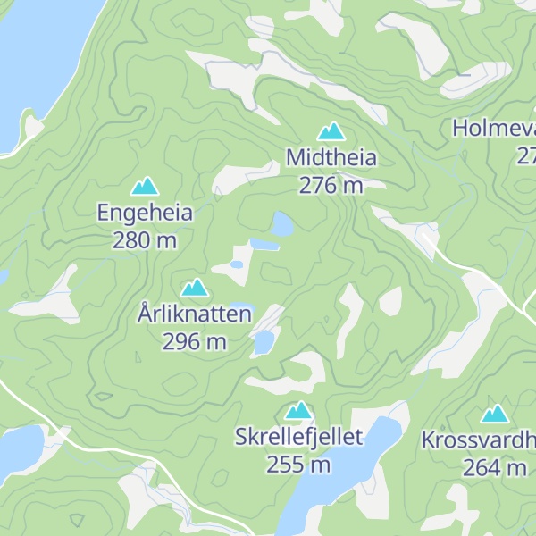 Map of Tjenneheia
