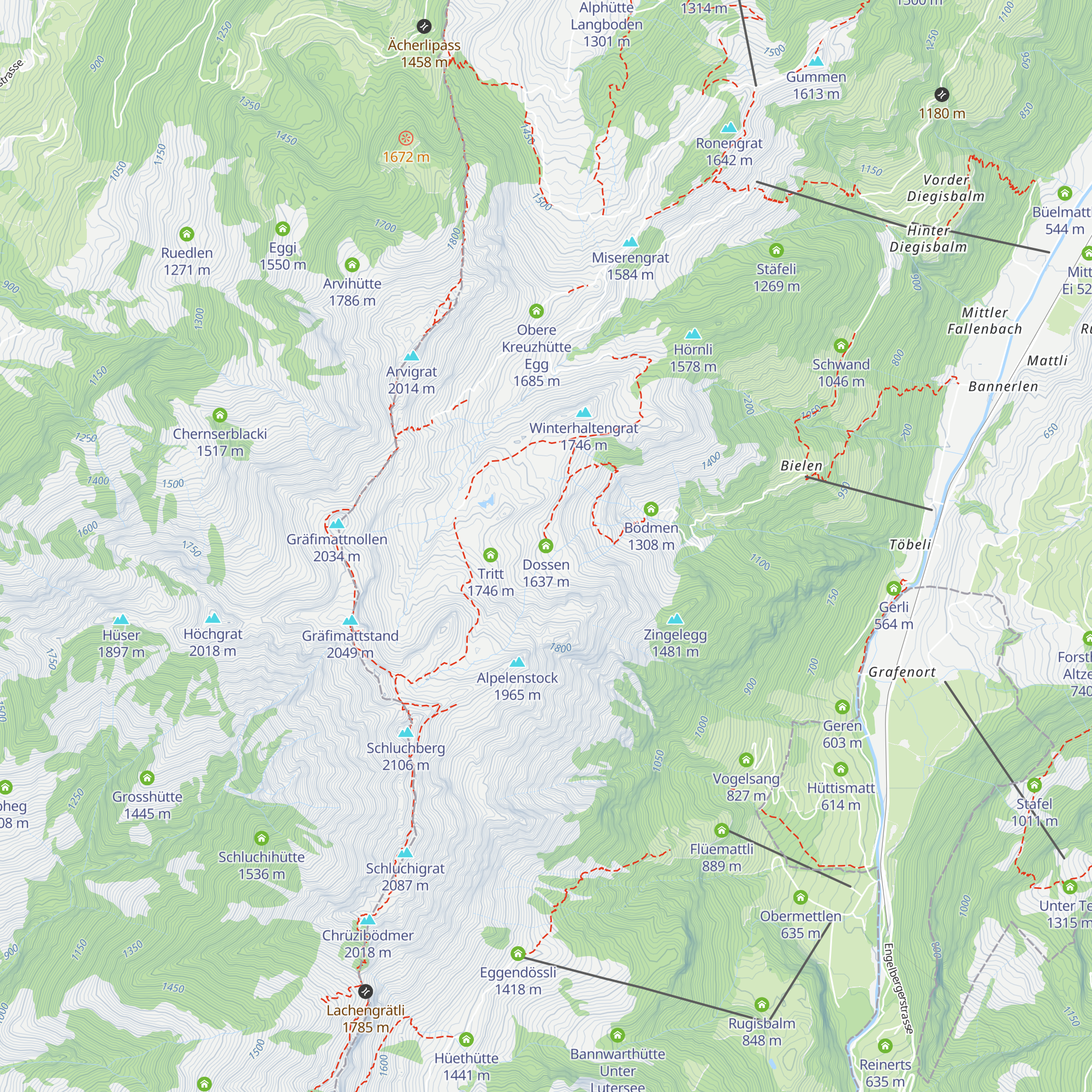 Dossen map