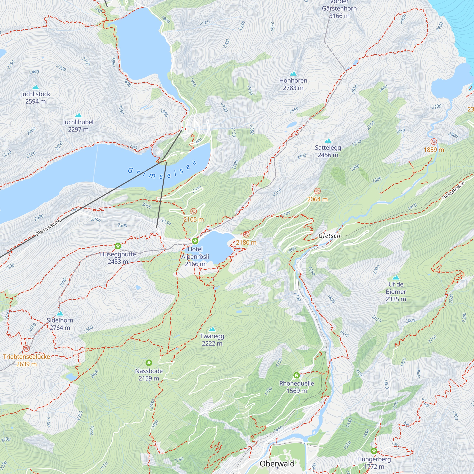Hôtel Grimselblick map