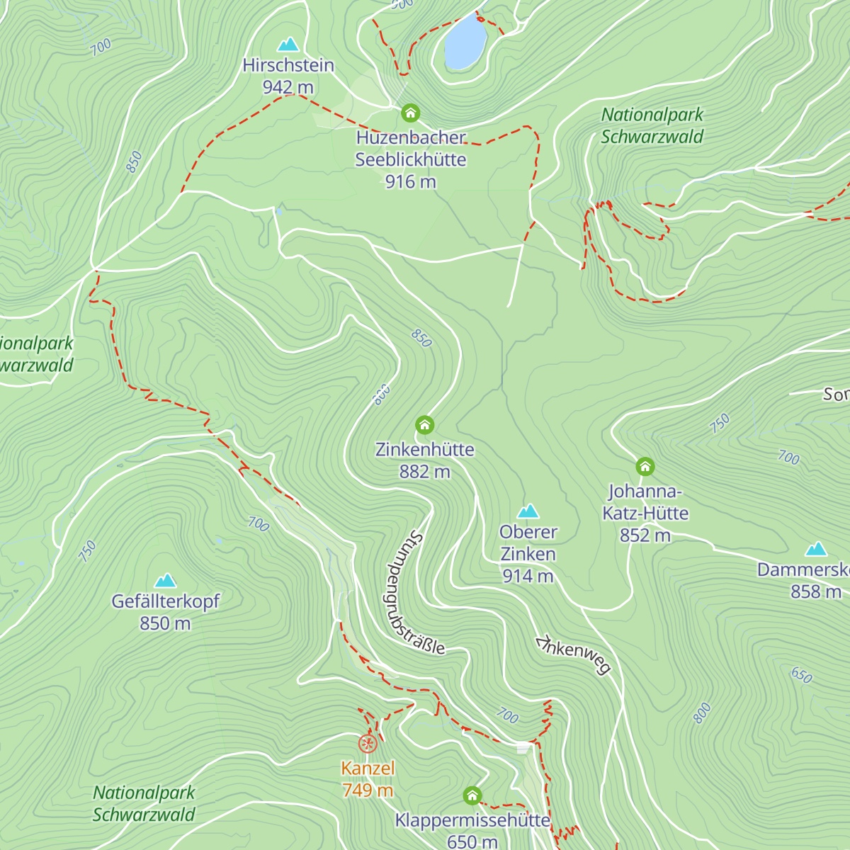 Zinkenhütte map