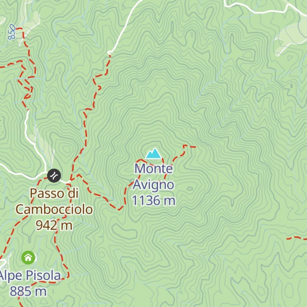Map of Monte Avigno